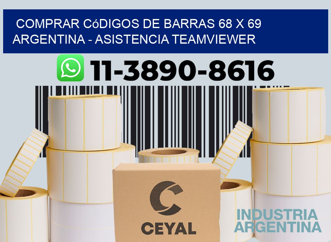 Comprar códigos de barras 68 x 69 argentina - asistencia teamviewer