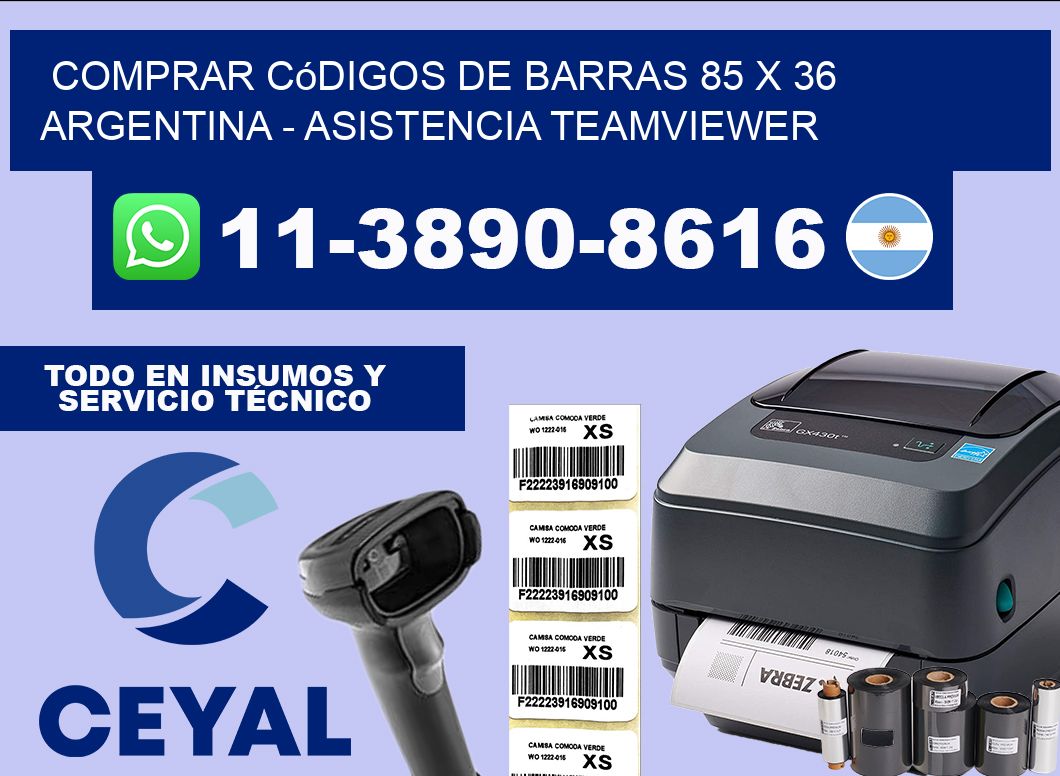 Comprar códigos de barras 85 x 36 argentina – asistencia teamviewer