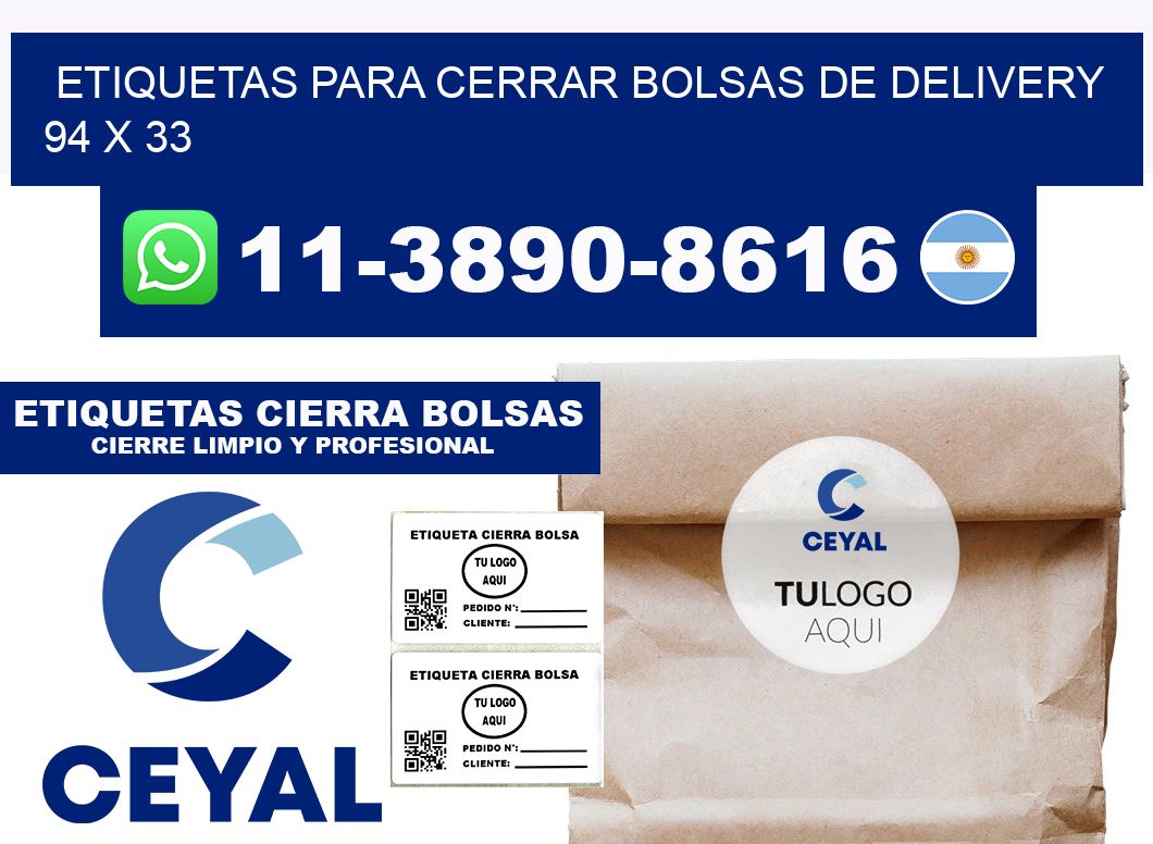 ETIQUETAS PARA CERRAR BOLSAS DE DELIVERY 94 x 33