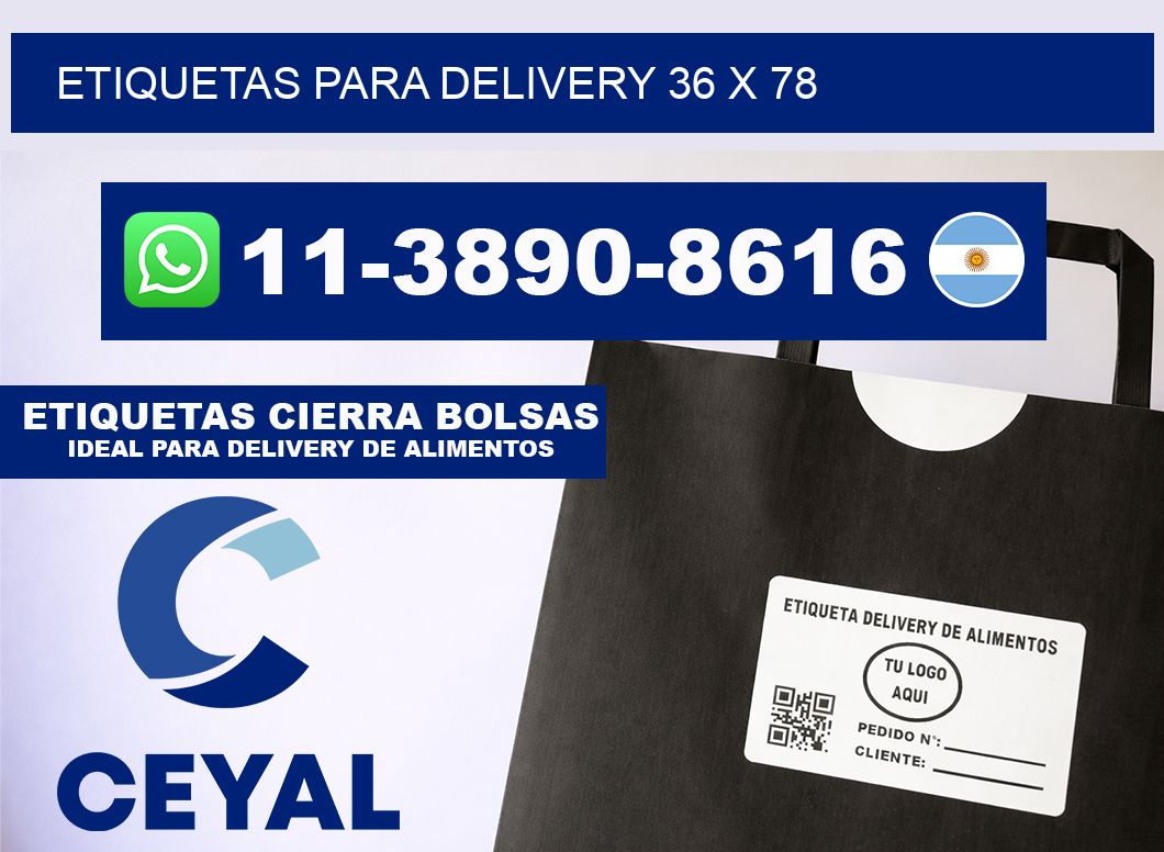 ETIQUETAS PARA DELIVERY 36 x 78
