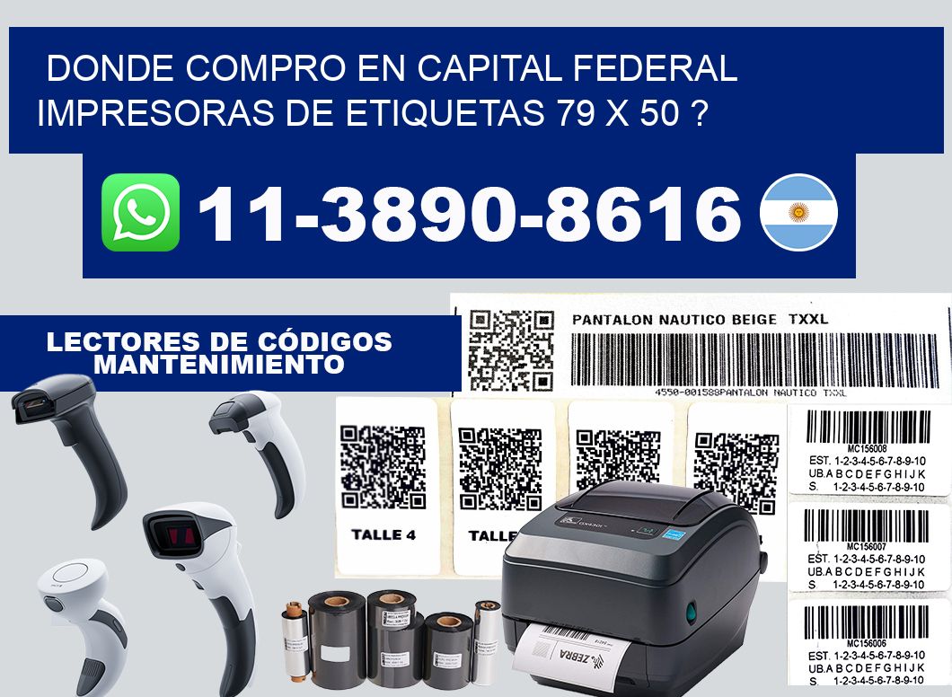 donde compro en capital federal impresoras de etiquetas 79 x 50 ?