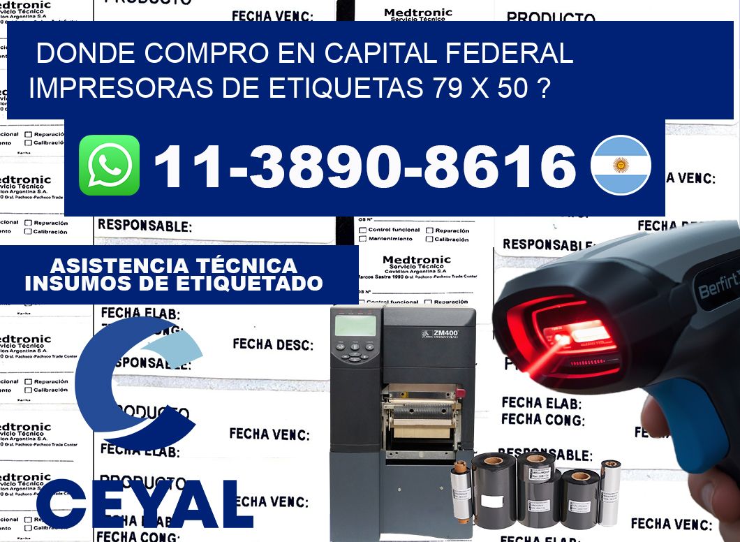 donde compro en capital federal impresoras de etiquetas 79 x 50 ?