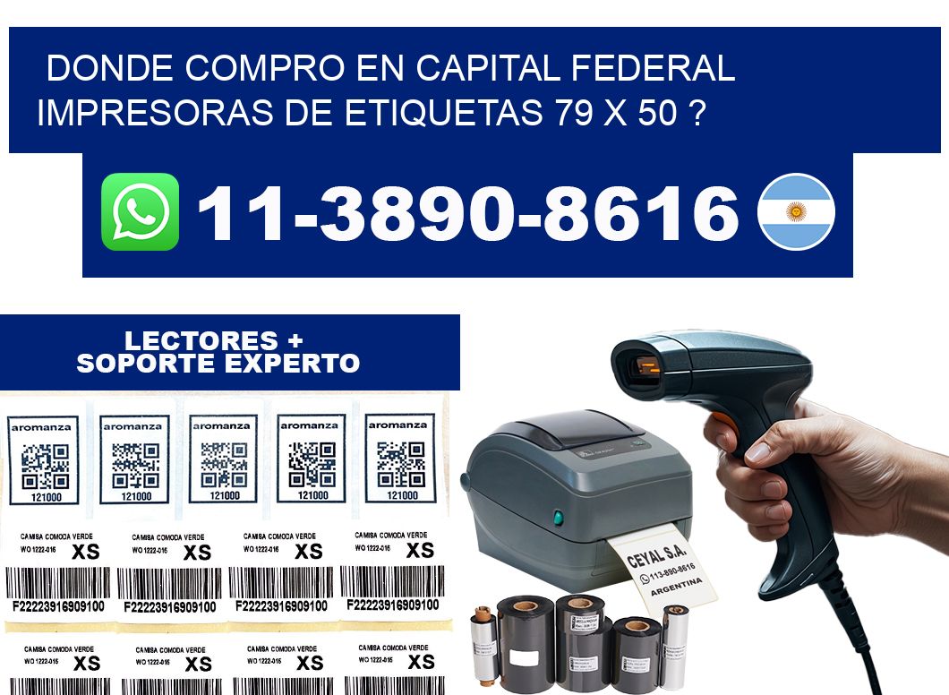 donde compro en capital federal impresoras de etiquetas 79 x 50 ?