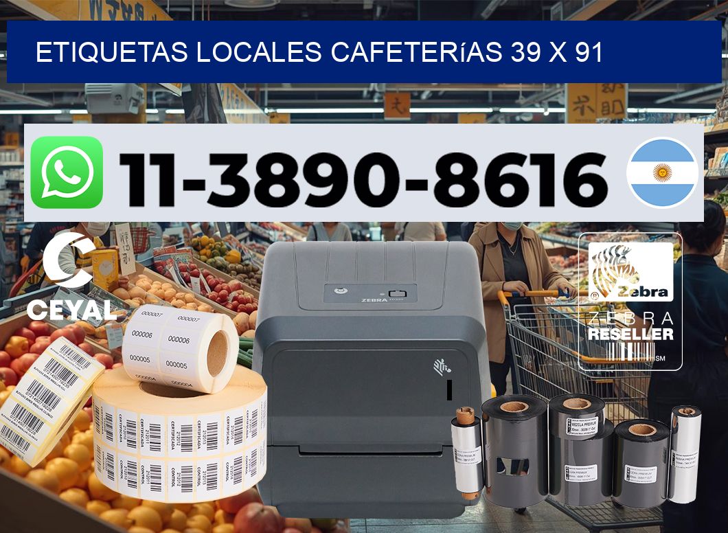 etiquetas locales cafeterías 39 x 91
