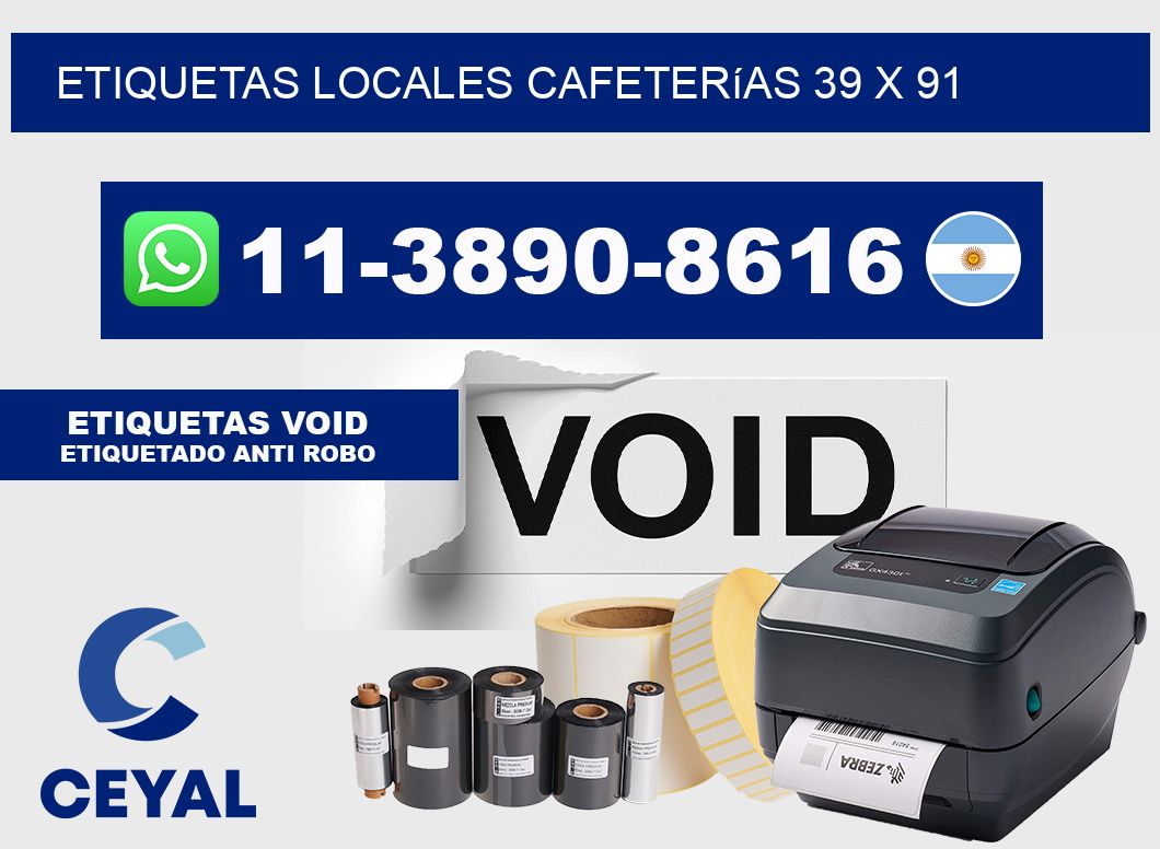 etiquetas locales cafeterías 39 x 91