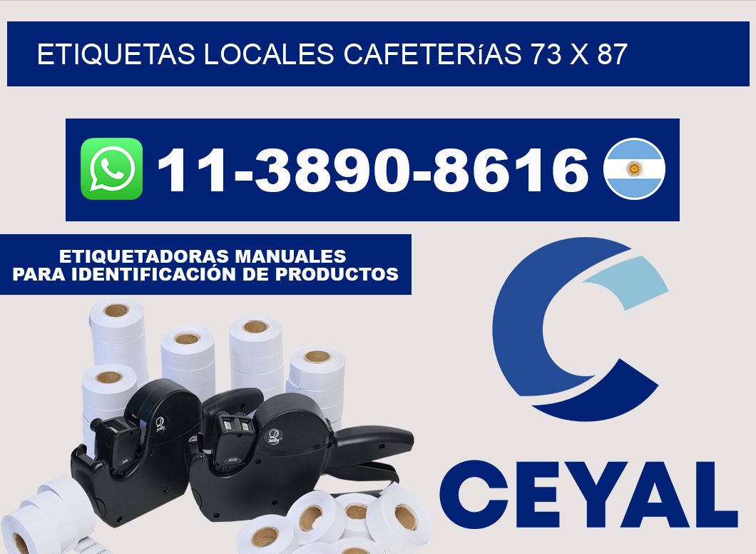 etiquetas locales cafeterías 73 x 87
