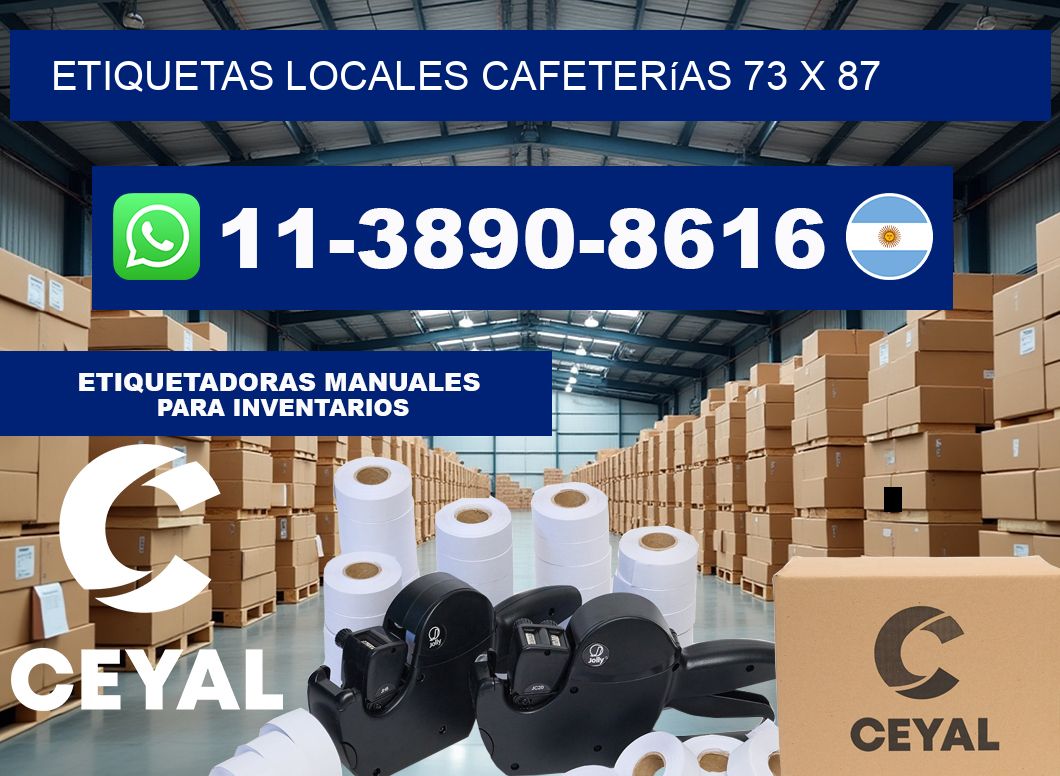etiquetas locales cafeterías 73 x 87