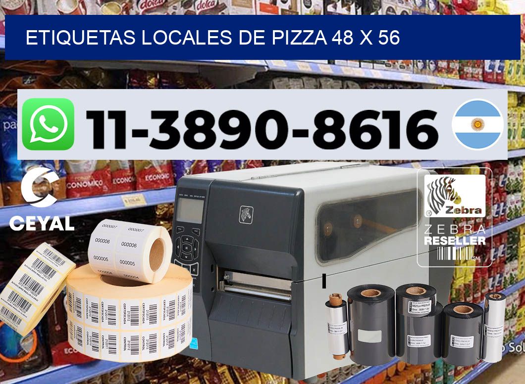 etiquetas locales de pizza 48 x 56