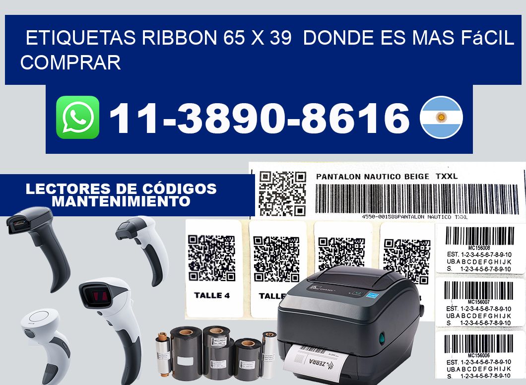 etiquetas ribbon 65 x 39  Donde es mas fácil comprar