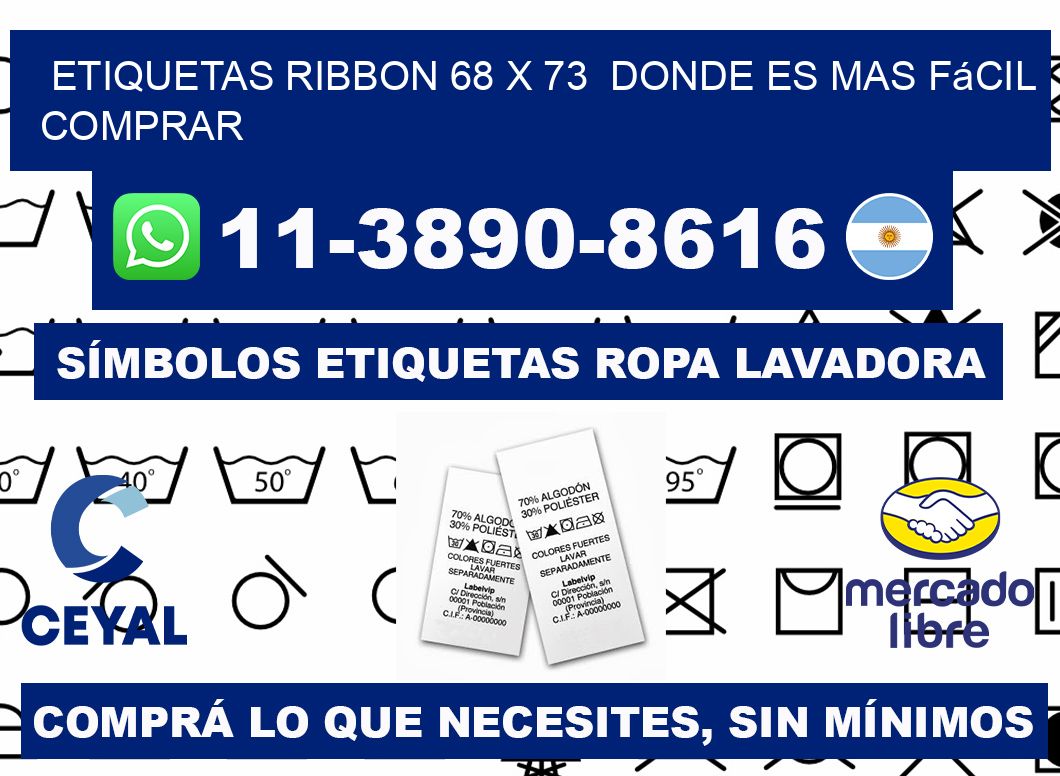 etiquetas ribbon 68 x 73  Donde es mas fácil comprar