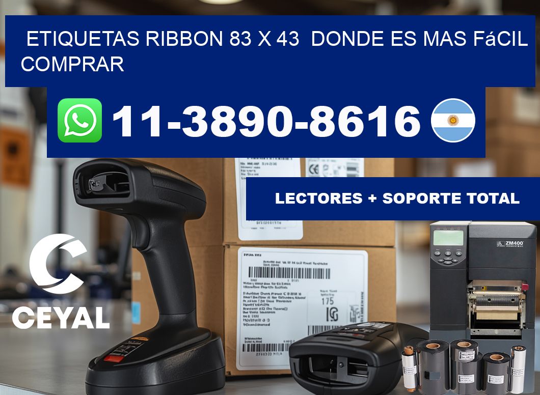 etiquetas ribbon 83 x 43  Donde es mas fácil comprar