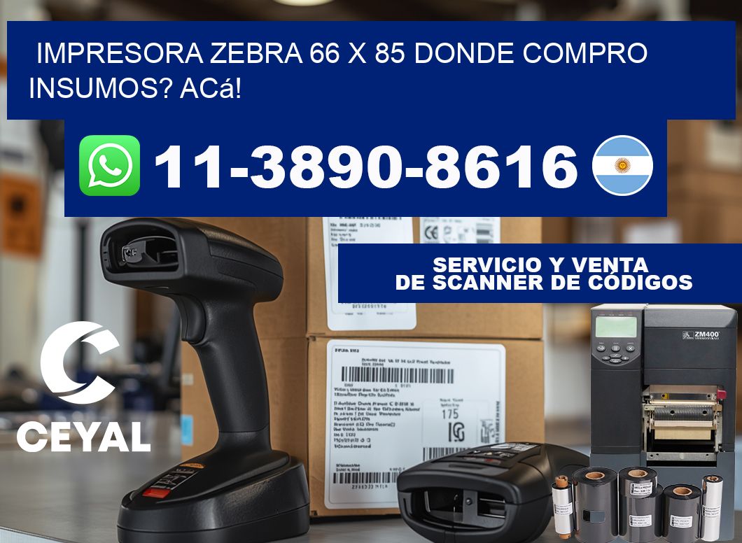 impresora zebra 66 x 85 Donde compro insumos? Acá!