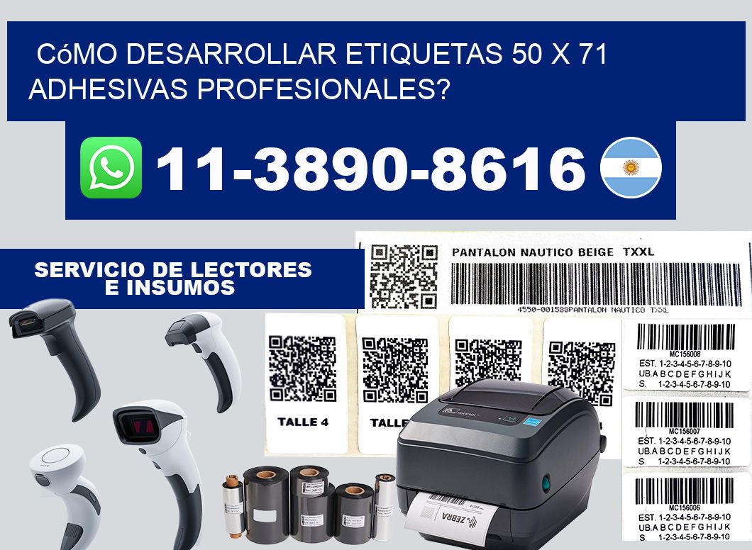 Cómo desarrollar etiquetas 50 x 71 adhesivas profesionales?