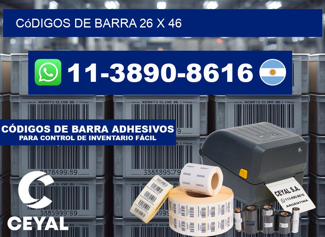 códigos de barra 26 x 46