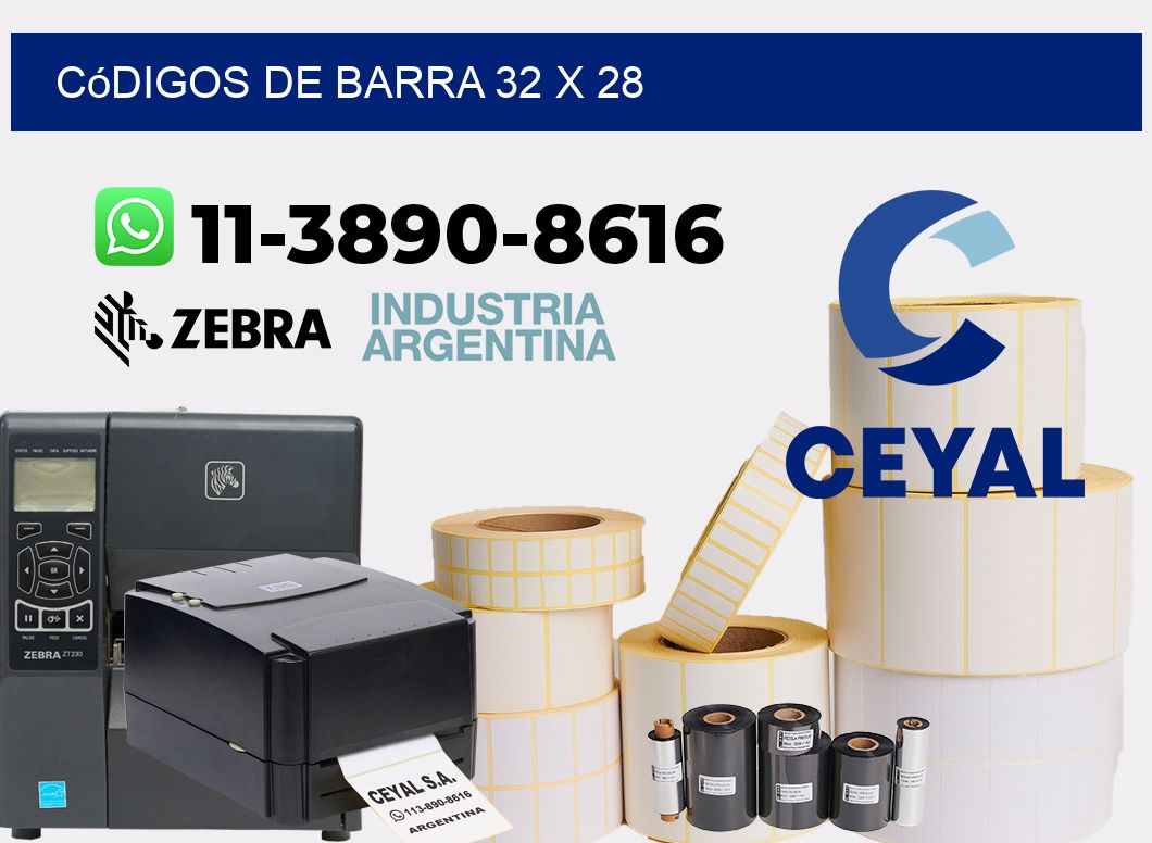 códigos de barra 32 x 28