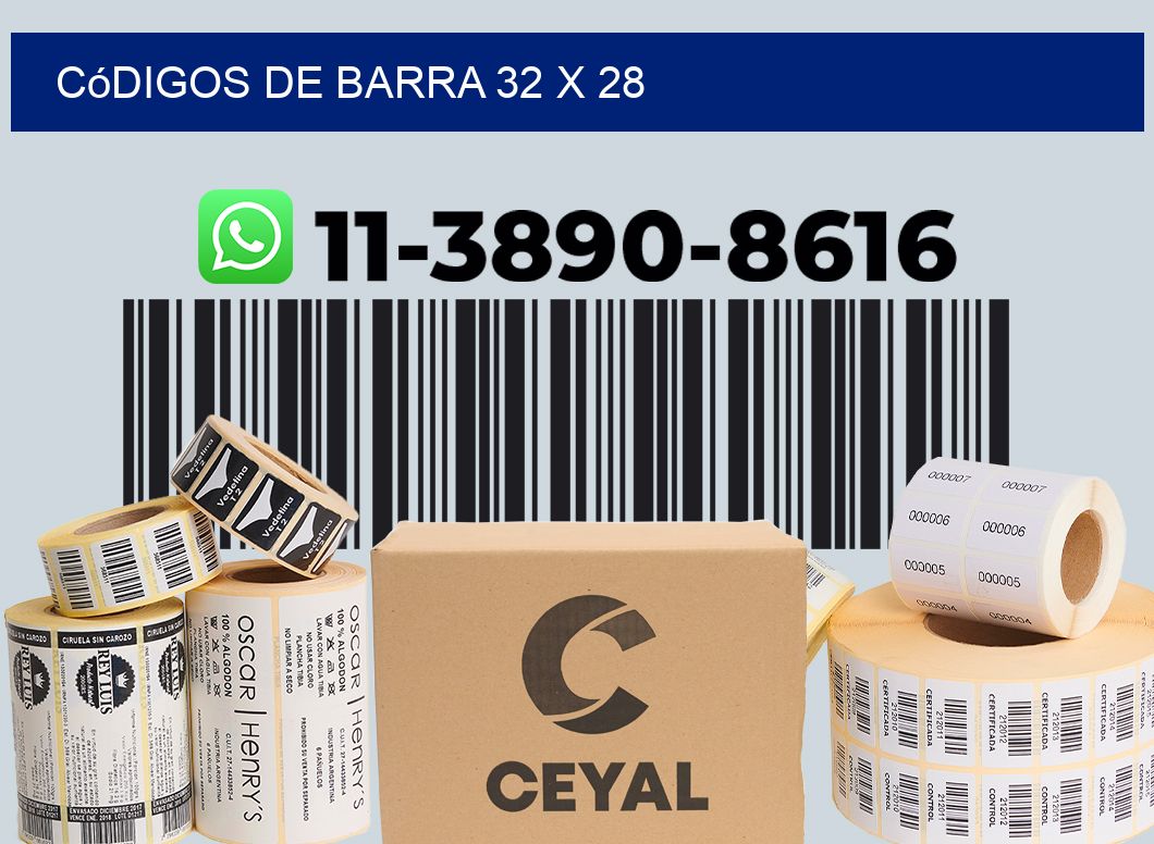 códigos de barra 32 x 28