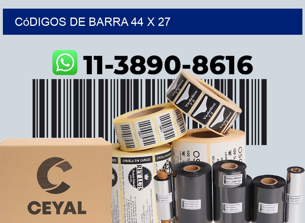 códigos de barra 44 x 27