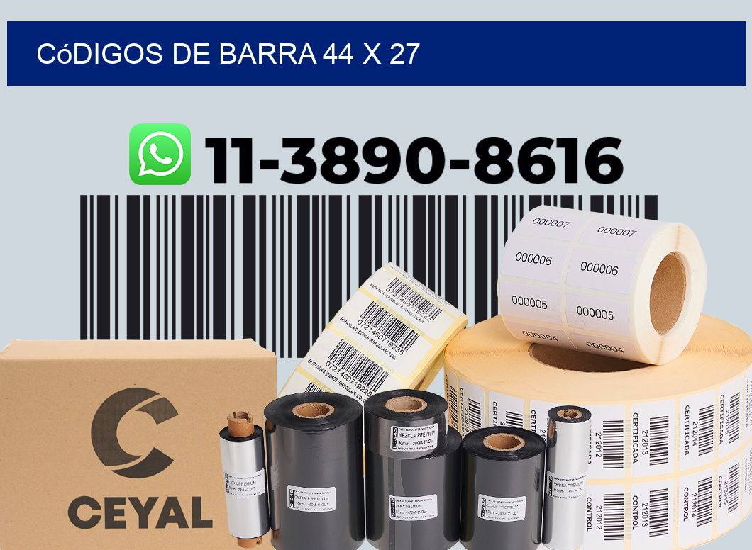 códigos de barra 44 x 27