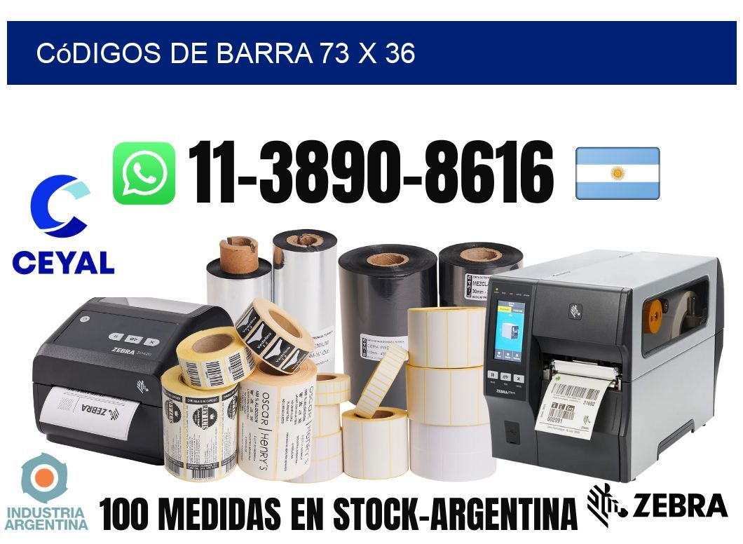 códigos de barra 73 x 36