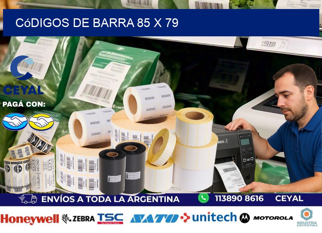 códigos de barra 85 x 79