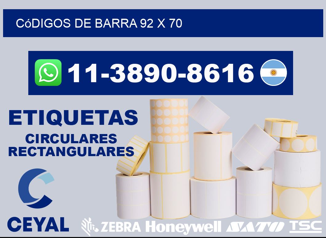 códigos de barra 92 x 70