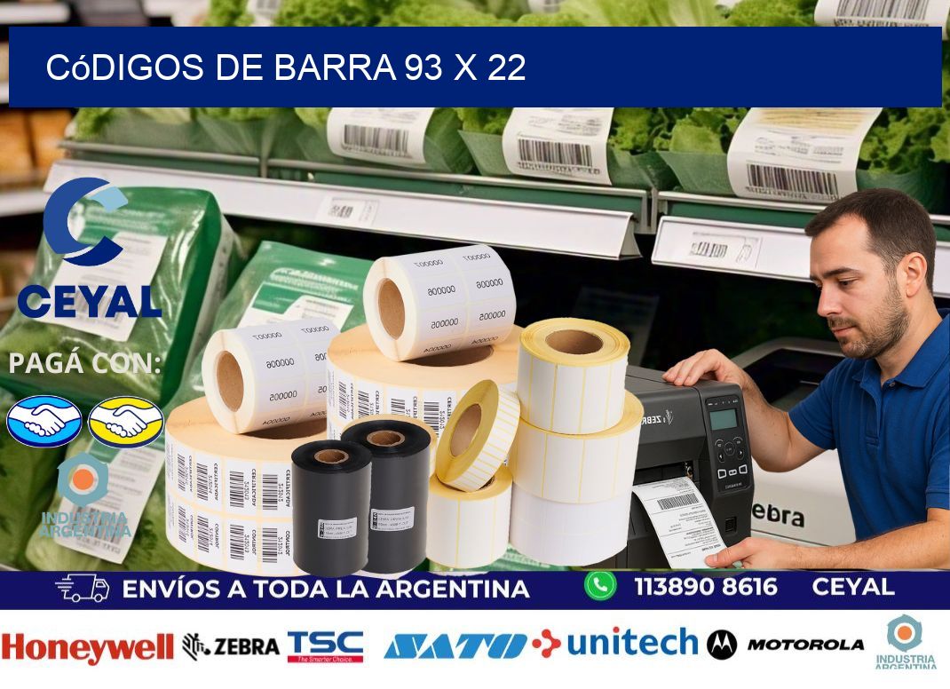 códigos de barra 93 x 22
