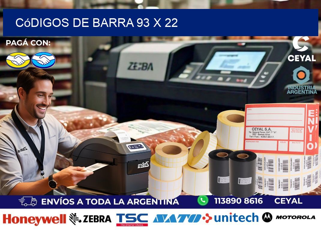 códigos de barra 93 x 22
