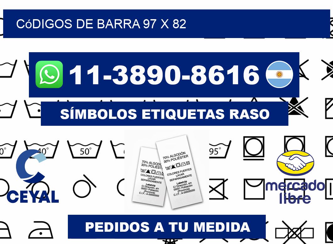 códigos de barra 97 x 82