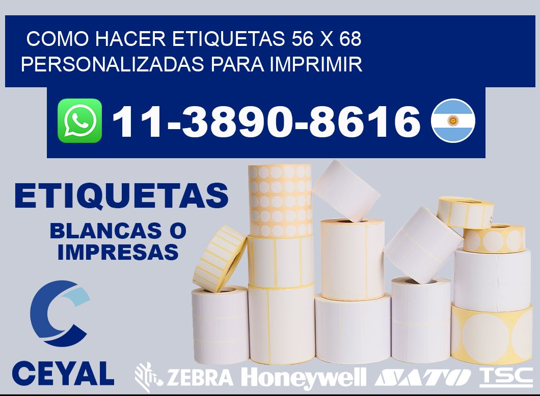 como hacer etiquetas 56 x 68 personalizadas para imprimir