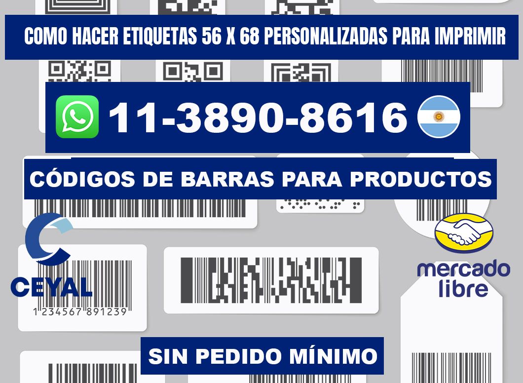 como hacer etiquetas 56 x 68 personalizadas para imprimir
