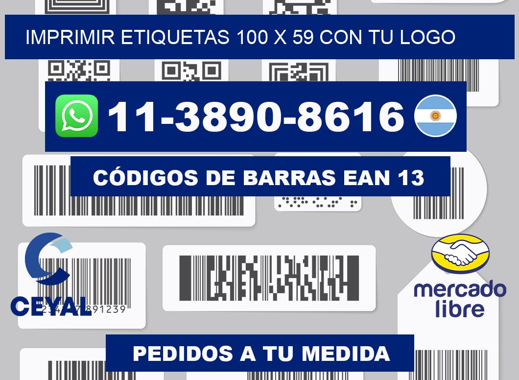 imprimir etiquetas 100 x 59 con tu logo