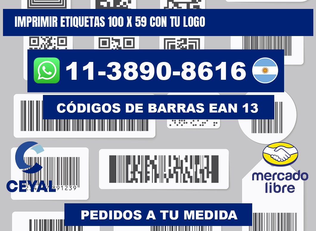 imprimir etiquetas 100 x 59 con tu logo