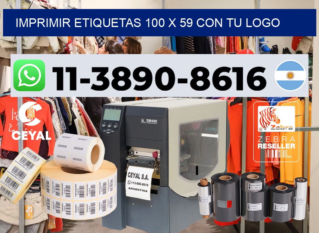 imprimir etiquetas 100 x 59 con tu logo